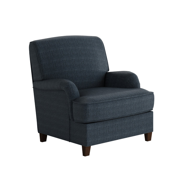 Southern Home Furnishings - Theron Indigo Accent Chair in Blue - 01-02-C Theron Indigo