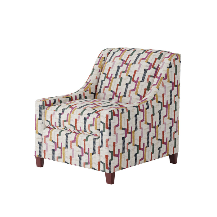 Southern Home Furnishings - Fiddlesticks Confetti Accent Chair in Multi - 552-C Fiddlesticks Confetti - GreatFurnitureDeal