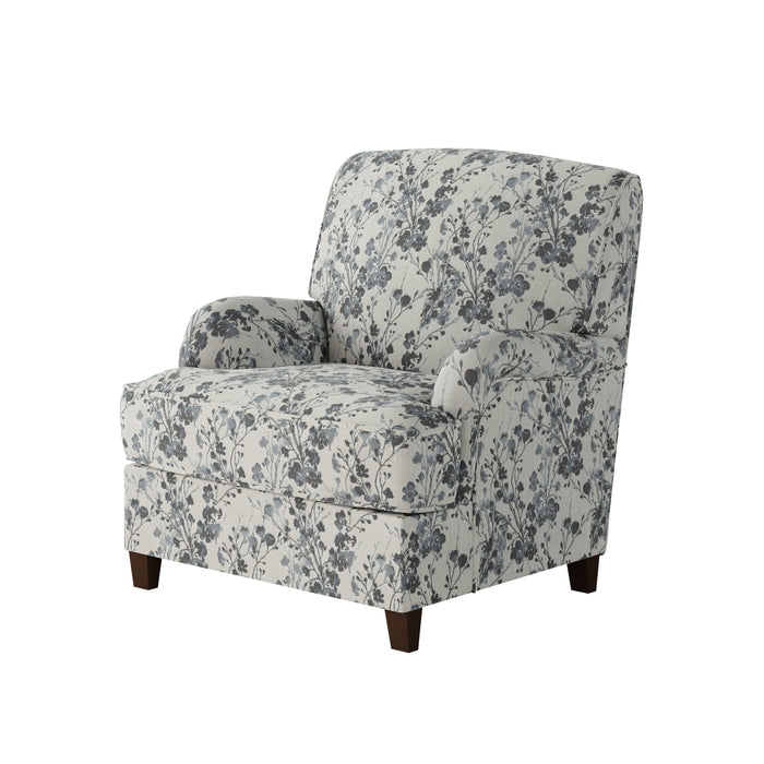 Southern Home Furnishings - Freesia Denim Accent Chair in Blue - 01-02-C Freesia Denim
