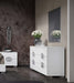 ESF Furniture - Status Italy Double Dresser with Mirror in White - DAFNEDDM