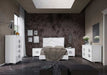 ESF Furniture - Status Italy 5 Piece King Bedroom Set in White - DAFNEK-5SET
