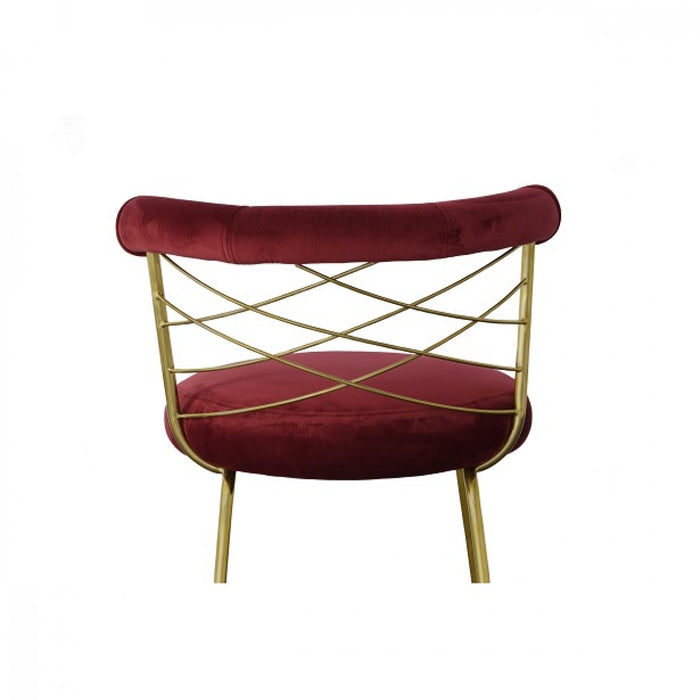 VIG Furniture - Modrest Dakin Modern Glam Red & Gold Barstool - VGEUMC-9700CH-BS - GreatFurnitureDeal