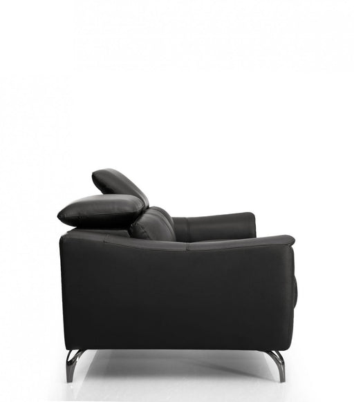 VIG Furniture - Divani Casa Danis - Modern Black Leather Sofa - VGBNS-1803-BLK-S - GreatFurnitureDeal