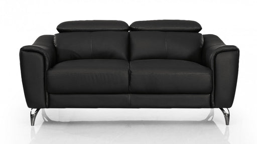 VIG Furniture - Divani Casa Danis - Modern Black Leather Loveseat - VGBNS-1803-BLK-L - GreatFurnitureDeal