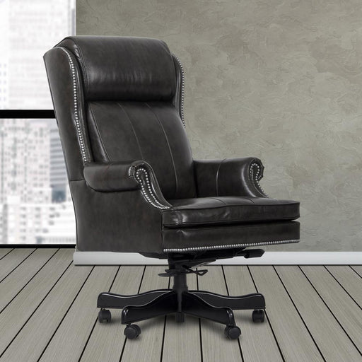 Parker Living - Pacific Grey Leather Desk Chair - DC#105-PGR - GreatFurnitureDeal