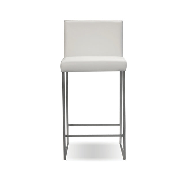 Mobital Furniture - TATE White Leatherette Counter Stool Set of 2 - DCSTATEWHIT - Front View