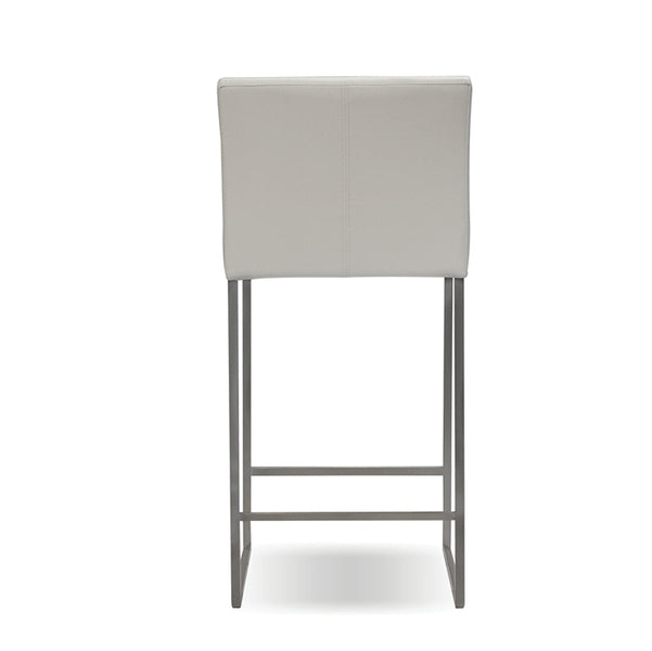 Mobital Furniture - TATE White Leatherette Counter Stool Set of 2 - DCSTATEWHIT - Back View