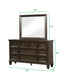 GFD Home - Hamilton King 6 PC Storage Bedroom Set in Dark Walnut made with Engineered Wood - GreatFurnitureDeal