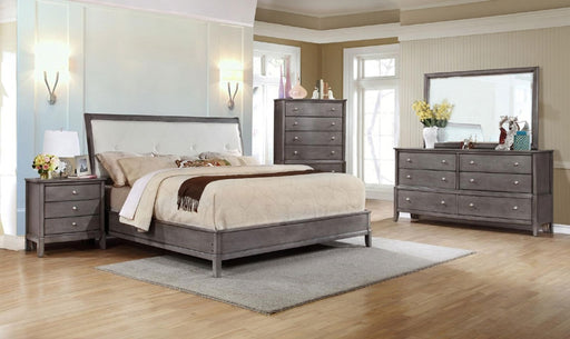 Myco Furniture - Desby Queen Bed in Gray-Ivory - DE720-Q - GreatFurnitureDeal