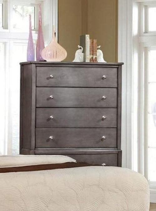 Myco Furniture - Desby 5 Drawer Chest in Gray-Ivory - DE720-CH - GreatFurnitureDeal