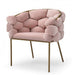 VIG Furniture - Modrest Debra Modern Pink Fabric Dining Chair - VGVCB202-DC-PNK - GreatFurnitureDeal