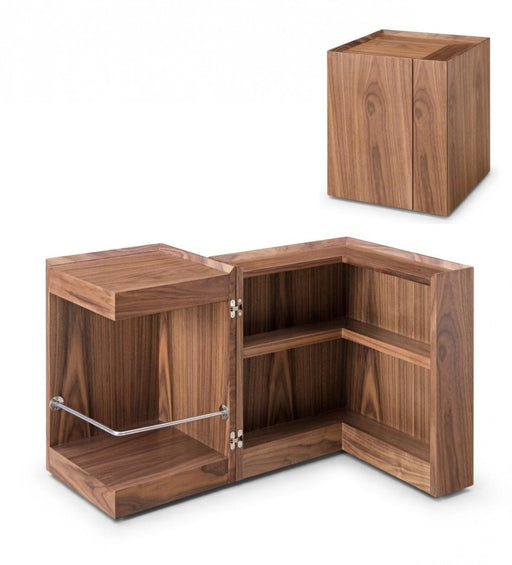 VIG Furniture - Modrest Delight - Modern Walnut End Table - VGWCP205B-WAL-ET - GreatFurnitureDeal