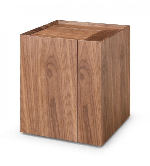 VIG Furniture - Modrest Delight - Modern Walnut End Table - VGWCP205B-WAL-ET