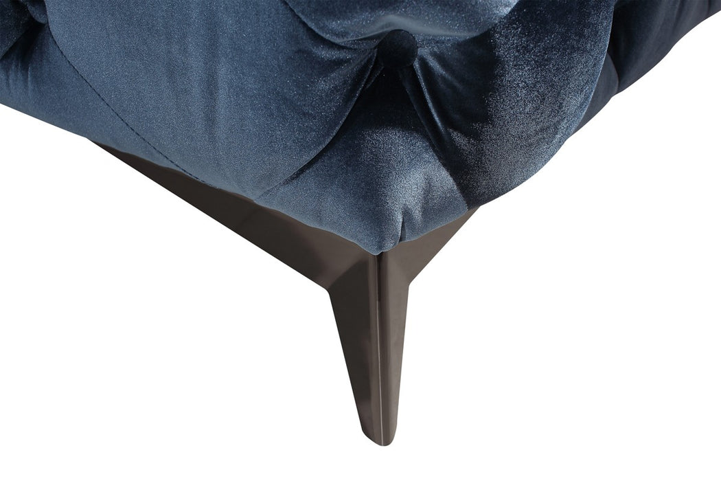 Vig Furniture - Divani Casa Delilah Modern Blue Fabric Sofa - VGCA1546-BLU-SOFA