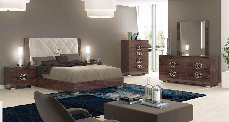 ESF Furniture - Prestige 3 Piece Deluxe Queen Sleigh Bedroom Set - DELUXE-Q-3SET