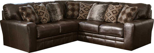 Jackson Furniture - Denali 3 Piece Left Facing Sectional Sofa with 40" Cocktail Ottoman in Chocolate - 4378-46-72-59-12-CHOCOLATE