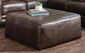 Jackson Furniture - Denali 3 Piece Left Facing Sectional Sofa with 40" Cocktail Ottoman in Chocolate - 4378-62-42-59-12-CHOCOLATE
