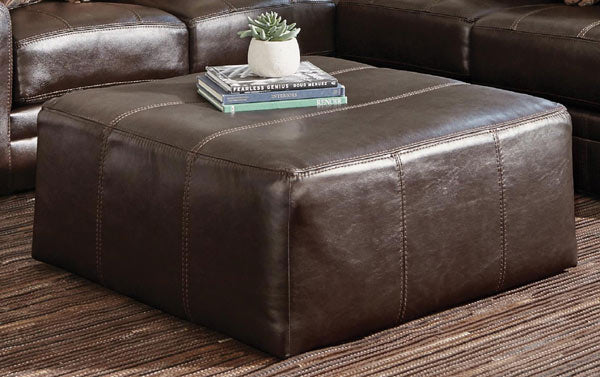 Jackson Furniture - Denali 3 Piece Sectional Sofa with 40" Cocktail Ottoman in Chocolate - 4378-72-75-30-12-CHOCOLATE
