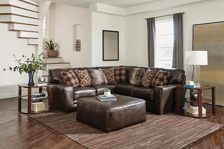 Jackson Furniture - Denali 3 Piece Right Facing Sectional Sofa with 40" Cocktail Ottoman in Chocolate - 4378-42-62-59-12-CHOCOLATE - GreatFurnitureDeal