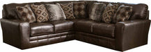 Jackson Furniture - Denali 3 Piece Right Facing Sectional Sofa with 40" Cocktail Ottoman in Chocolate - 4378-42-62-59-12-CHOCOLATE
