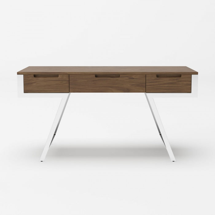 VIG Furniture - Modrest Dessart - Modern Walnut Veneer Desk - VGBBMQ1305-WAL-DESK - GreatFurnitureDeal