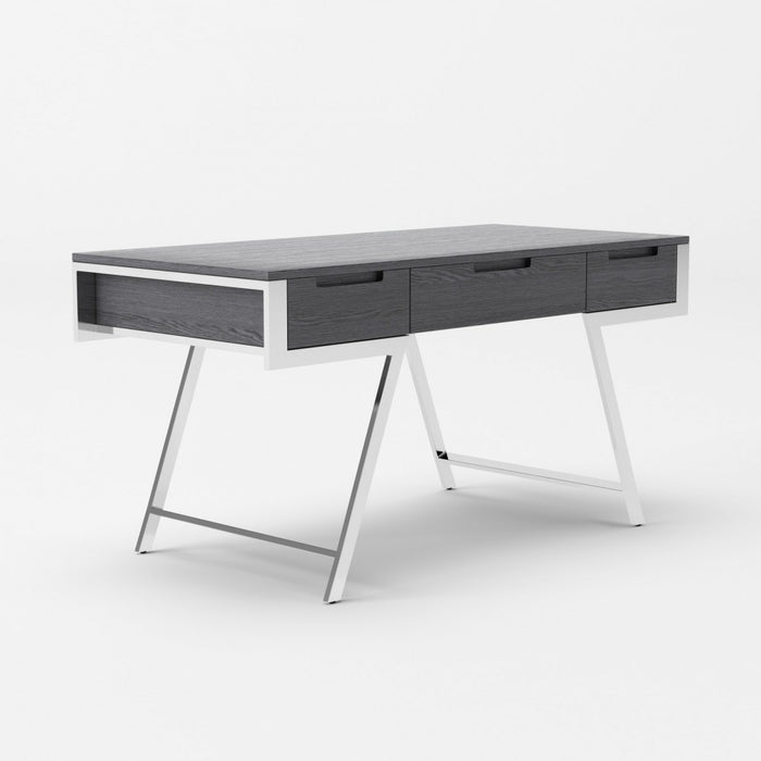 VIG Furniture - Modrest Dessart - Modern Elm Grey Office Desk - VGBBMQ1305-GRY-DESK
