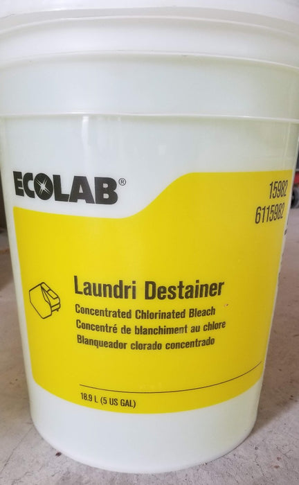Ecolab Laundry Destainer 5 (Five) Gallon Bucket - GreatFurnitureDeal
