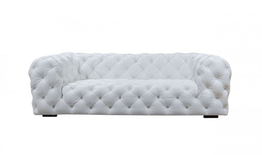 VIG Furniture - Divani Casa Dexter Transitional White Full Italian Leather Sofa-Loveseat - VGCA114-WHT-S - GreatFurnitureDeal