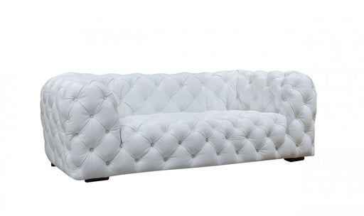 VIG Furniture - Divani Casa Dexter Transitional White Full Italian Leather Sofa-Loveseat - VGCA114-WHT-S - GreatFurnitureDeal