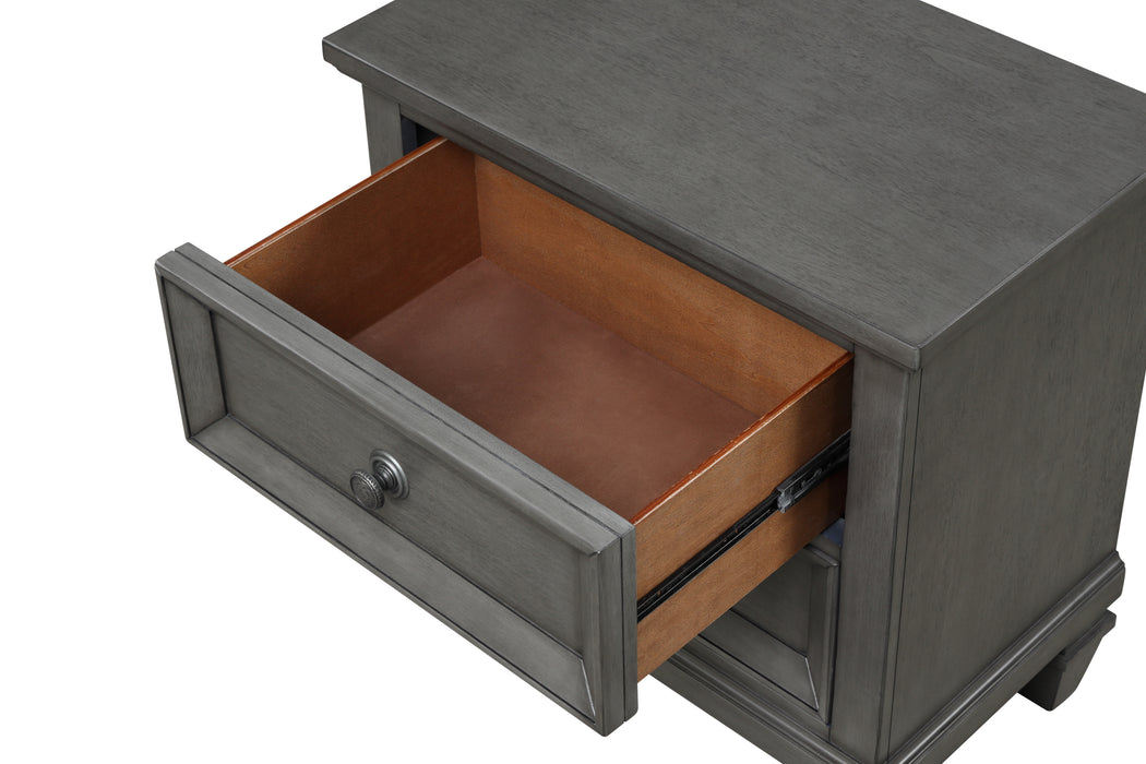 GFD Home - Hamilton King 5-N Piece Storage Bedroom Set in Gray made with Engineered Wood - GreatFurnitureDeal