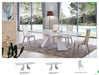 ESF Furniture - Modern 5 Piece  Extandable Dining Room Set - 992DININGTABLE-5SET