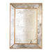 Worlds Away - Rectangular Antique Mirror with Gold Leafed Wood Edges - DION G