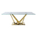 Acme Furniture - Barnard Dining Table in Mirrored Gold - DN00219 - GreatFurnitureDeal