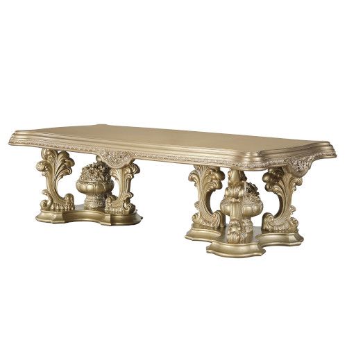 Acme Furniture - Seville Dinning Table in Gold - DN00457 - GreatFurnitureDeal