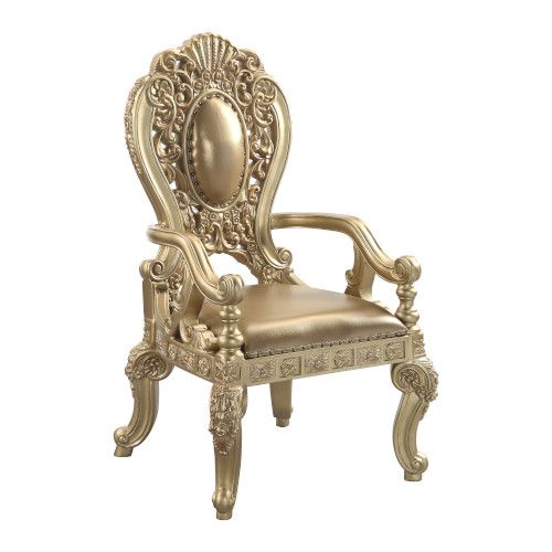 Acme Furniture - Seville Arm Chair in Gold (Set of 2) - DN00459 - GreatFurnitureDeal
