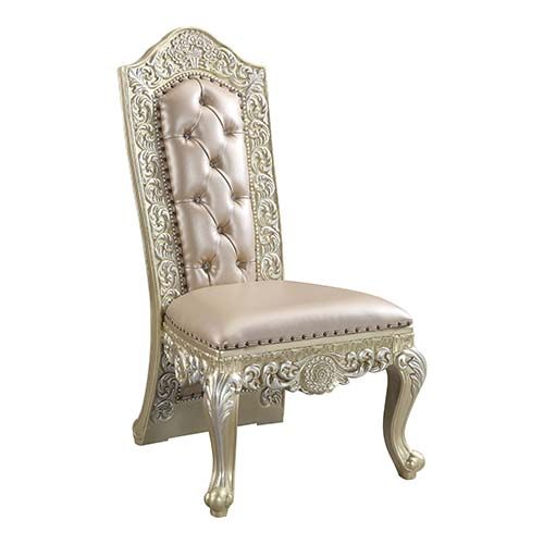 Acme Furniture - Vatican Side Chair in Champagne Silver (Set of 2) - DN00468 - GreatFurnitureDeal