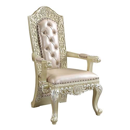 Acme Furniture - Vatican Arm Chair in Champagne Silver (Set of 2) - DN00469 - GreatFurnitureDeal