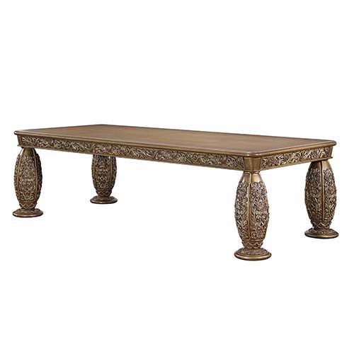 Acme Furniture - Constantine Dining Table in Brown & Gold - DN00477 - GreatFurnitureDeal