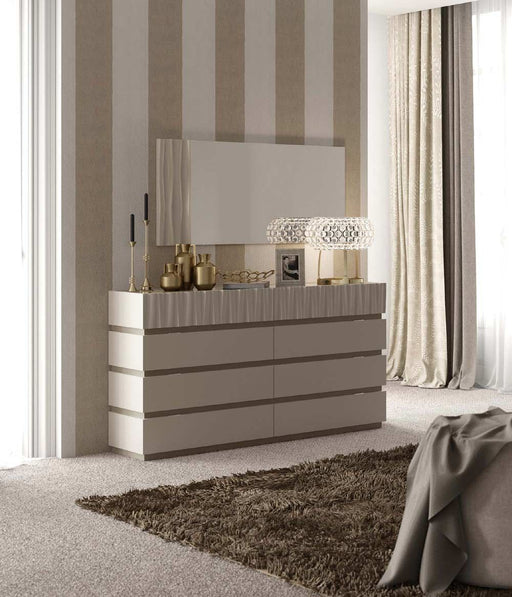 ESF Furniture - Marina Double Dresser with Mirror- MARINADDRESSER-MIRROR - GreatFurnitureDeal