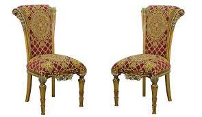 European Furniture - Maggiolini Dining Side Chair With Red Gold Chair Set of 2 - 61959-SC - GreatFurnitureDeal