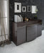 ESF Furniture - Barcelona 3 Drawers 150 Dresser in Glossy Brown - BARCELONA-D150 - GreatFurnitureDeal