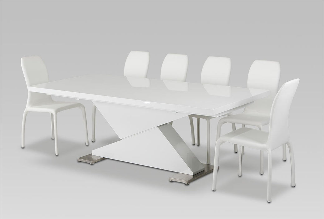 VIG Furniture - Bono "Z" - Modern White Dining Table - VGGUBONO - GreatFurnitureDeal