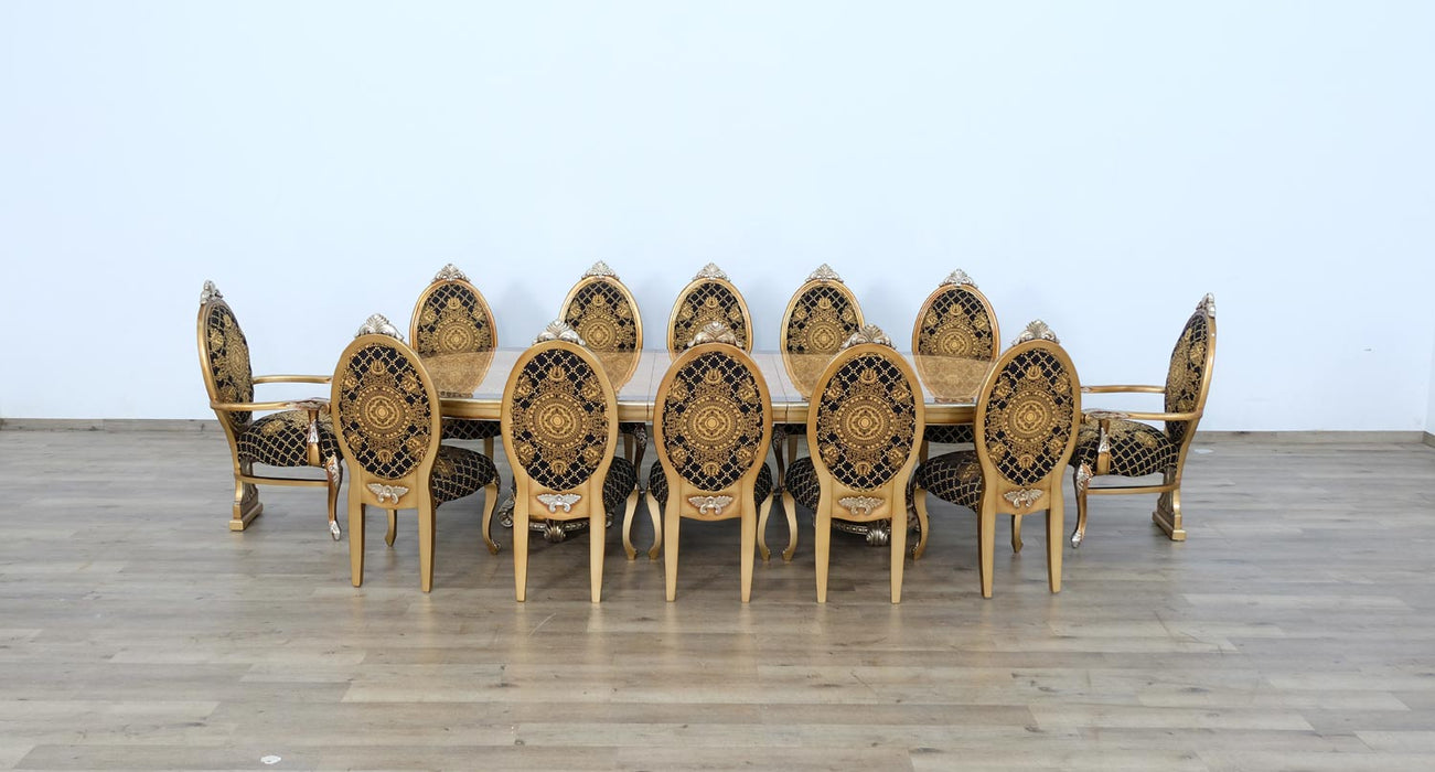 European Furniture - Emperador Dining Table in Gold - 42034-DT - GreatFurnitureDeal