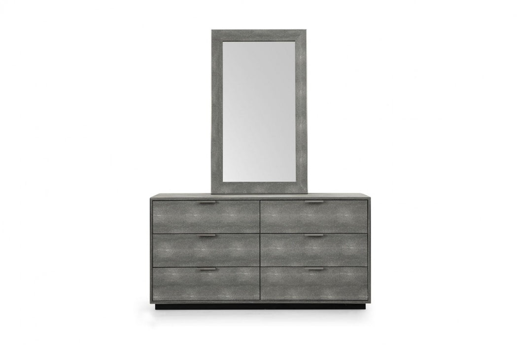 VIG Furniture - Modrest Dynasty Modern Shagreen Dresser - VGVCJ2108-D-GRY-DRS