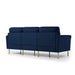 GFD Home - Velvet Fabric Sofa Couch Set, Mid-Century 3-Seat Tufted Love Seat for Living Room, Bedroom, Office, Apartment, Dorm, Studio and Small Space, 7 Pillows Included(Navy Blue),3+2+2 Seater - GreatFurnitureDeal