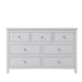 GFD Home - White Solid Wood 5 Pieces King Bedroom Sets(bed+nightstand*2+chest+dresser）New - GreatFurnitureDeal