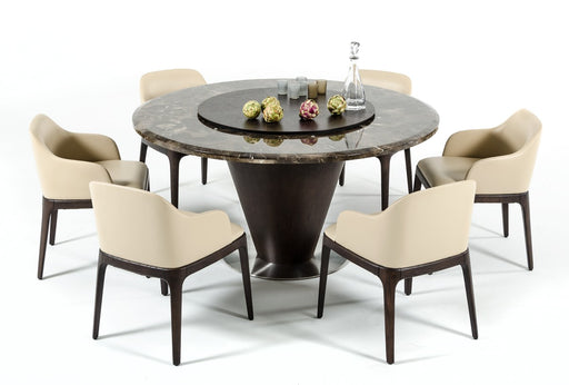 VIG Furniture - Margot - Modern Cream Eco-Leather Dining Chair (Set of 2) - VGWCE537Y - GreatFurnitureDeal