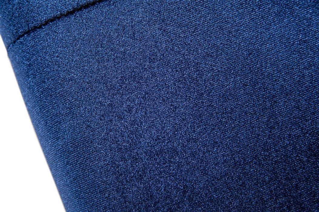 GFD Home - Modrest Samara Modern Blue & Gold Accent Chair - GreatFurnitureDeal