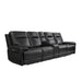 GFD Home - Trevor Triple 4 Seats Power Sofa With Console | Genuine Leather | Lumbar Support | Adjustable Headrest | USB & Type C Charge Port | Middle Armless Chair With Triple Power Control - GreatFurnitureDeal