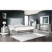 GFD Home - Infinity Queen Size LED Headboard & Mirror Front Bed made with Wood in Silver - GreatFurnitureDeal